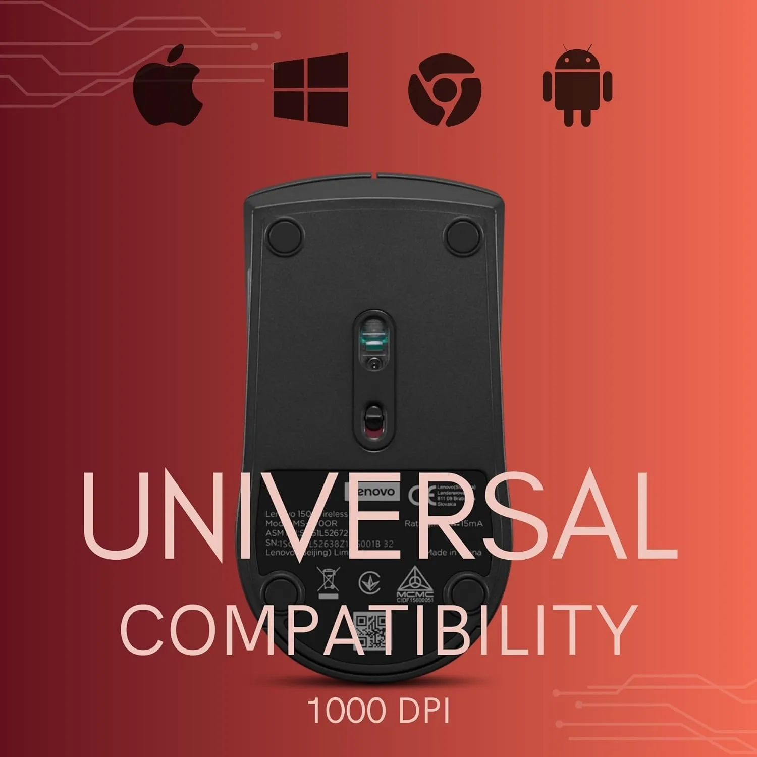 Lenovo 150 Wireless Compact Mouse overview 4