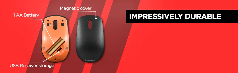 Lenovo 400 Wireless 1200DPI Optical Sensor Mouse overview 4