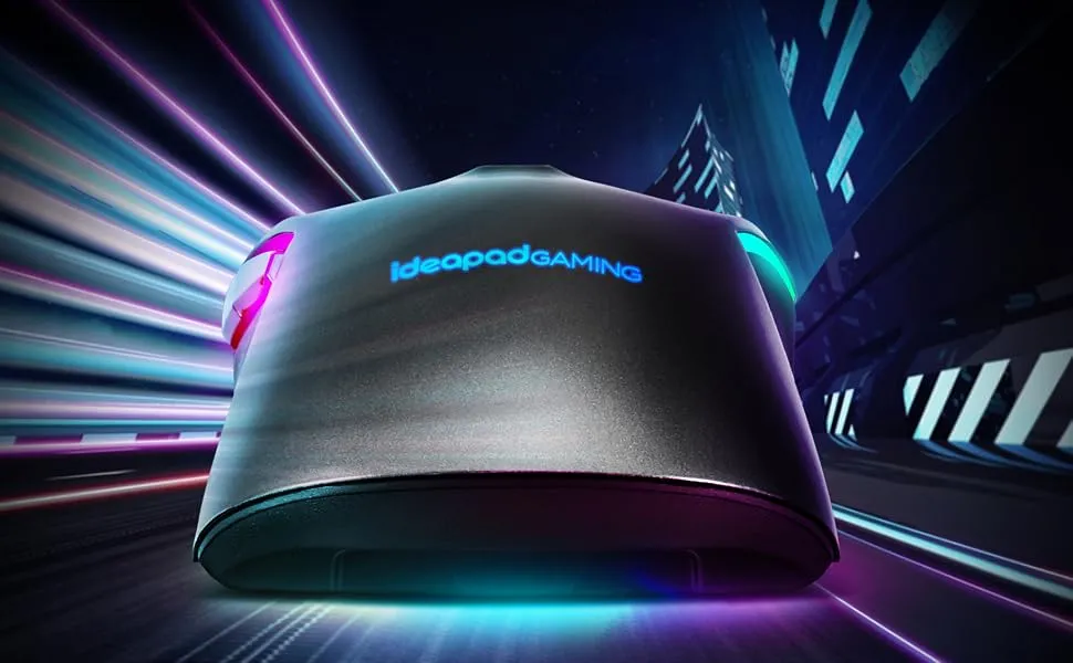 Lenovo Ideapad M100 Ergonomic Ambidextrous USB RGB Gaming Mouse (Black) overview 1