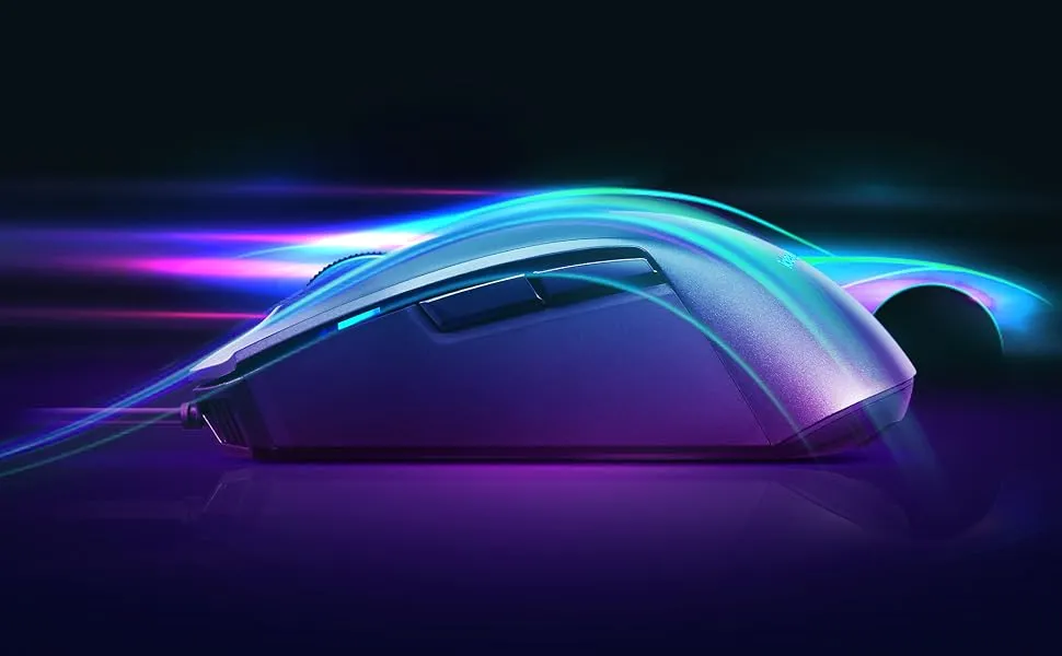 Lenovo Ideapad M100 Ergonomic Ambidextrous USB RGB Gaming Mouse (Black) overview 2