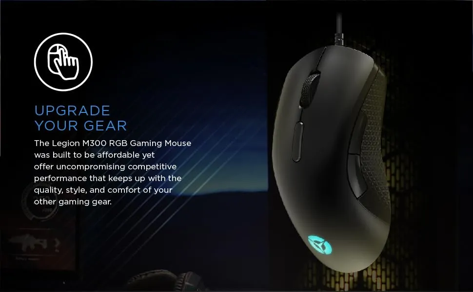 Lenovo Legion M300 RGB USB Gaming Mouse (Black) overview 3