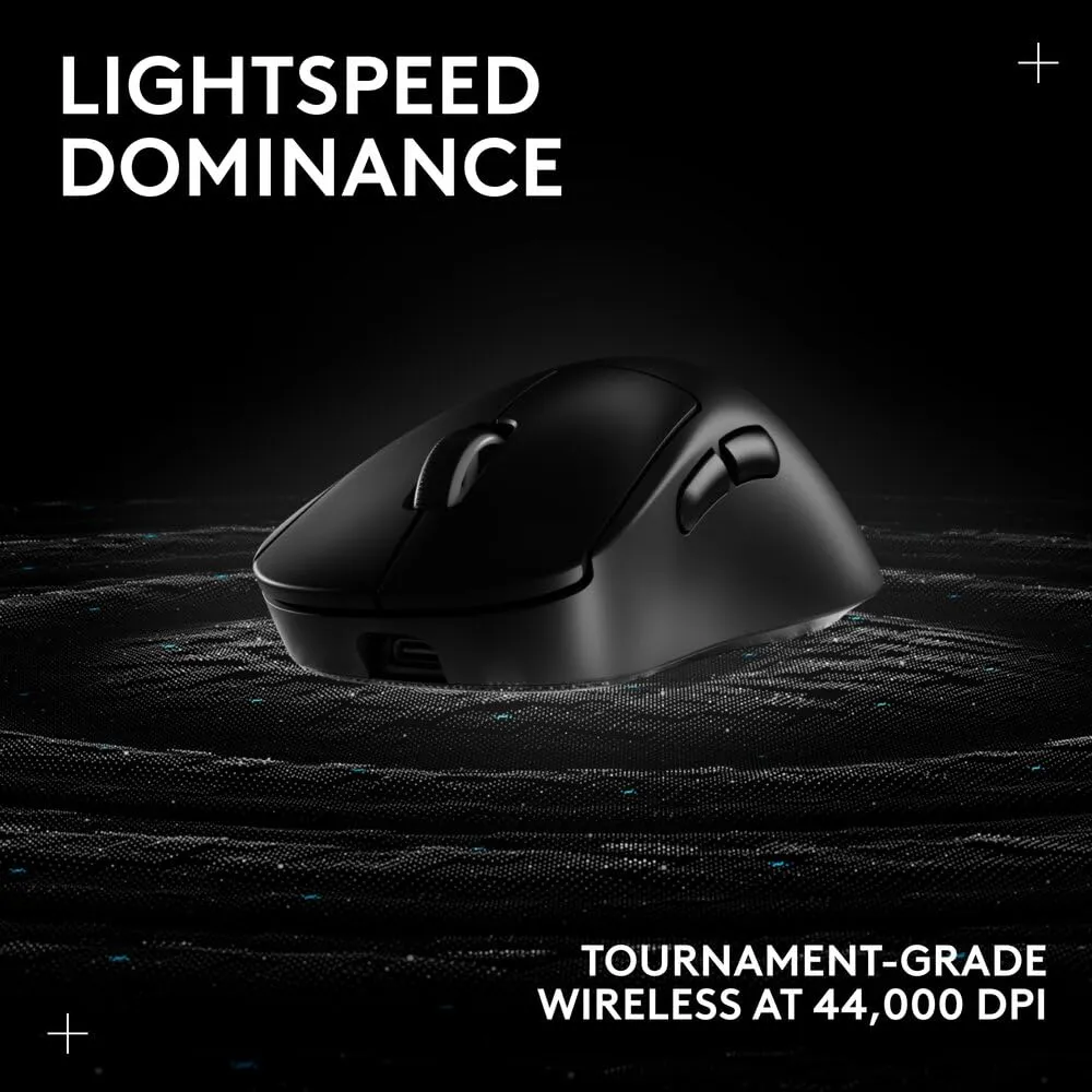 Logitech G Pro X Superlight 2 DEX Black Wireless Gaming Mouse overview 3