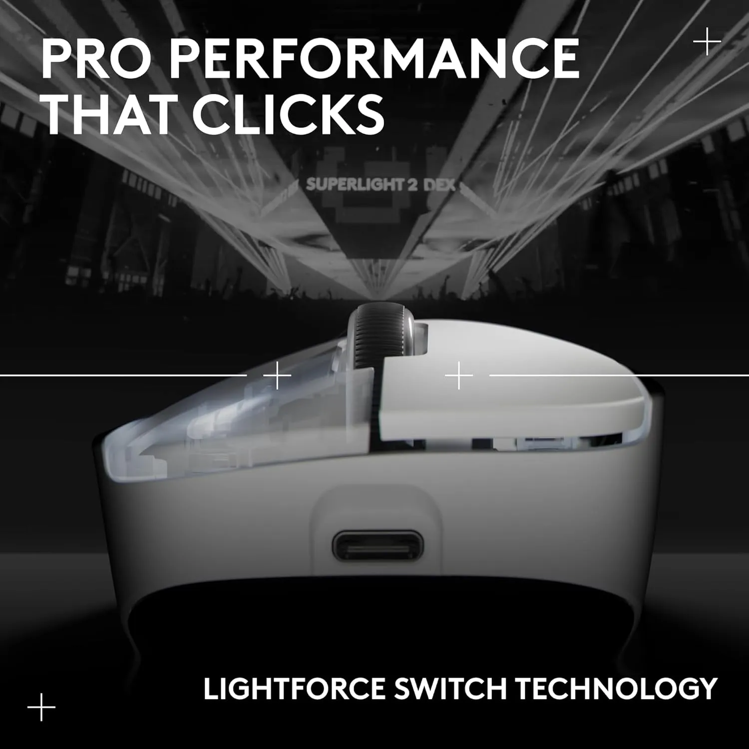 Logitech G Pro X Superlight 2 DEX White Wireless Gaming Mouse overview 4