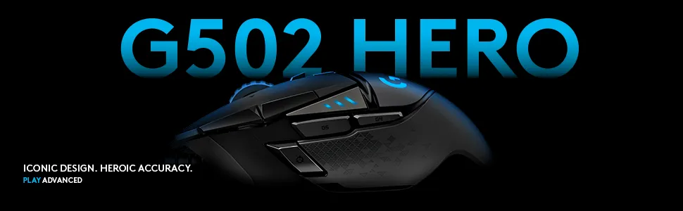 Logitech G502 HERO Wired Mouse overview 1