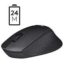 Logitech M331 Silent Plus Wireless Mouse (Black) overview 3