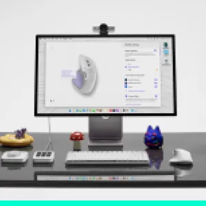 Logitech MX Master 4 Ergonomic Wireless Professional Mouse - Pale Grey overview 3