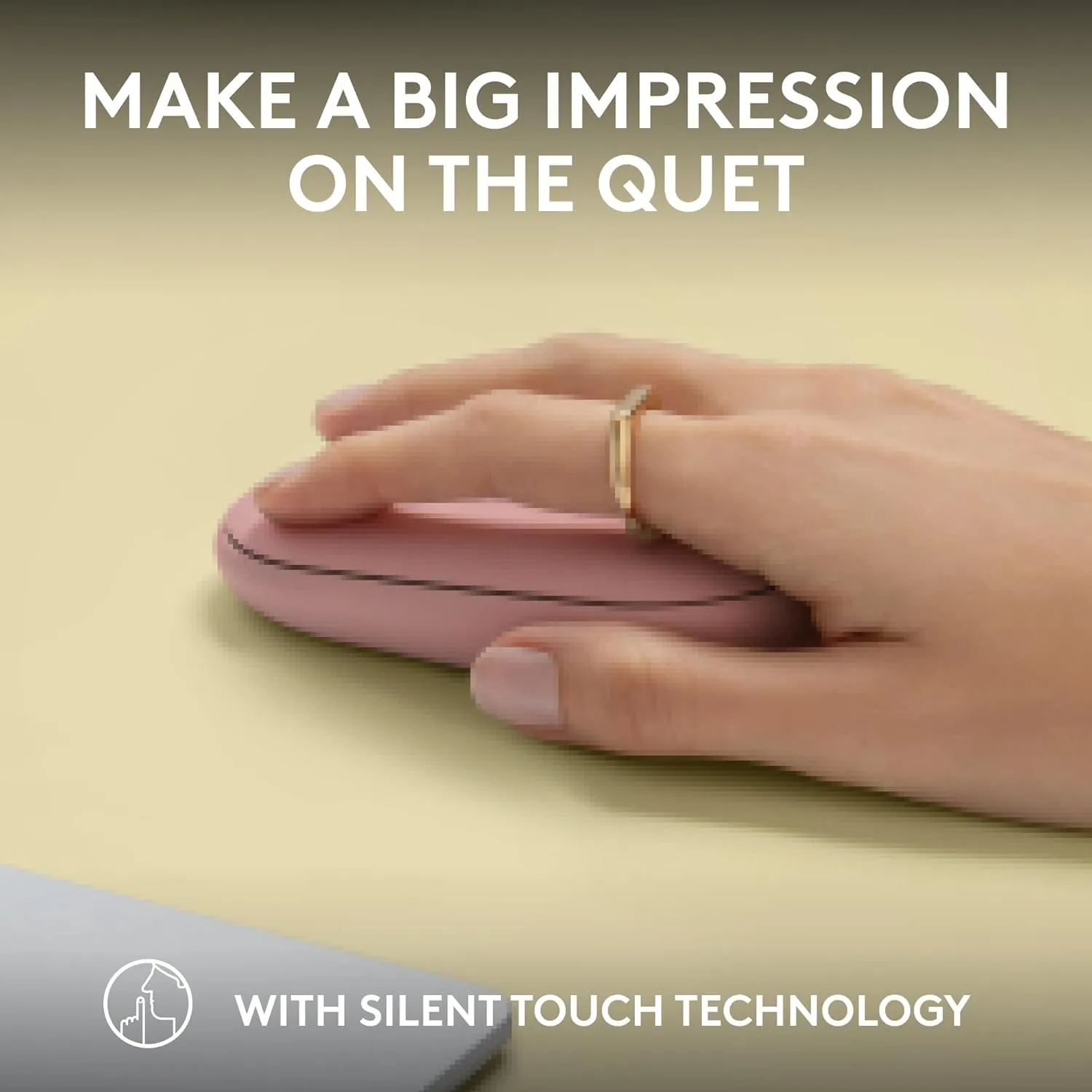 Logitech Pebble Mouse 2 M350s Slim Bluetooth Wireless Mouse (Tonal Rose) overview 9