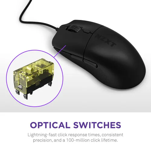 NZXT Lift 2 Ergo Mouse (Black) overview 1