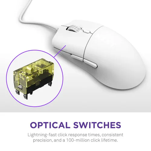 NZXT Lift 2 Ergo Mouse (White) overview 1