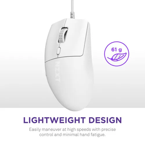 NZXT Lift 2 Ergo Mouse (White) overview 2