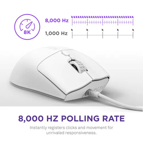 NZXT Lift 2 Ergo Mouse (White) overview 3