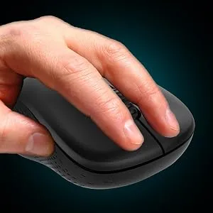 RAPOO M20 Wireless Mouse, 2.4 GHz with USB Nano Receiver, Optical Tracking, Ambidextrous, PC/Mac/Laptop - Black overview 3