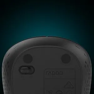 RAPOO M20 Wireless Mouse, 2.4 GHz with USB Nano Receiver, Optical Tracking, Ambidextrous, PC/Mac/Laptop - Black overview 4