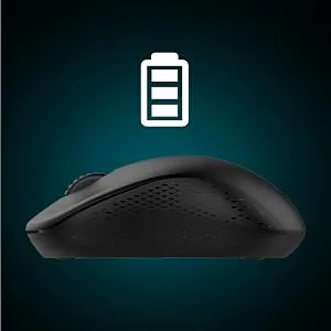 RAPOO M20 Wireless Mouse, 2.4 GHz with USB Nano Receiver, Optical Tracking, Ambidextrous, PC/Mac/Laptop - Black overview 5