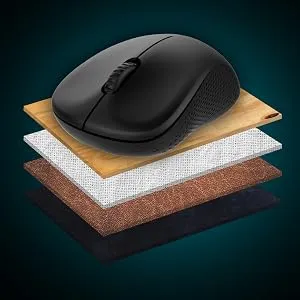 RAPOO M20 Wireless Mouse, 2.4 GHz with USB Nano Receiver, Optical Tracking, Ambidextrous, PC/Mac/Laptop - Black overview 6