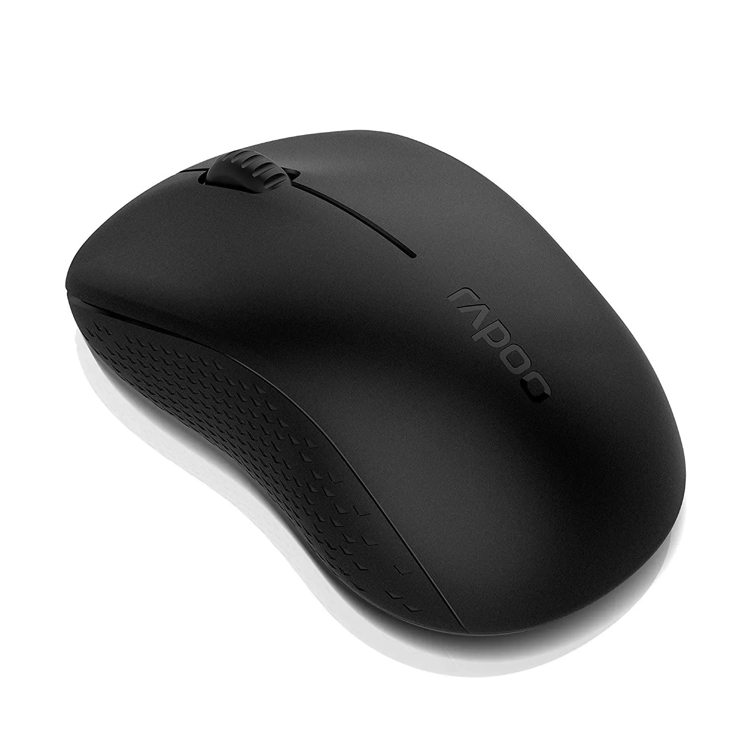 RAPOO M20 Wireless Mouse, 2.4 GHz with USB Nano Receiver, Optical Tracking, Ambidextrous, PC/Mac/Laptop - Black