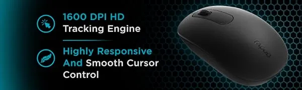 RAPOO N200 Wired Optical Mouse overview 2