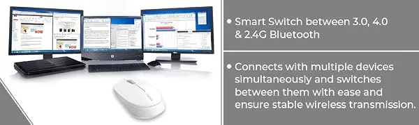 Rapoo M100 Silent Wireless Mouse (Blue) overview 2