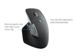 Rapoo MT760L Wireless Bluetooth Mouse (Matte Black) overview 3