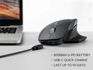 Rapoo MT760L Wireless Bluetooth Mouse (Matte Black) overview 4