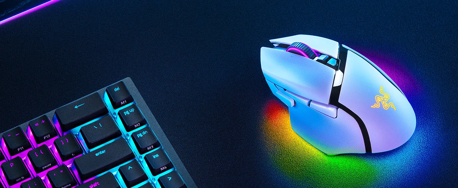 Razer Basilisk V3 Pro 35k White Gaming Mouse overview 2