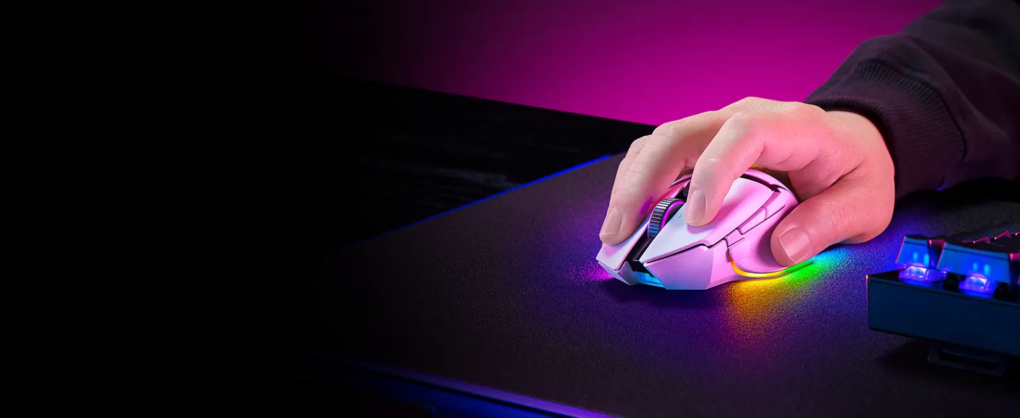 Razer Basilisk V3 Pro 35k White Gaming Mouse overview 4