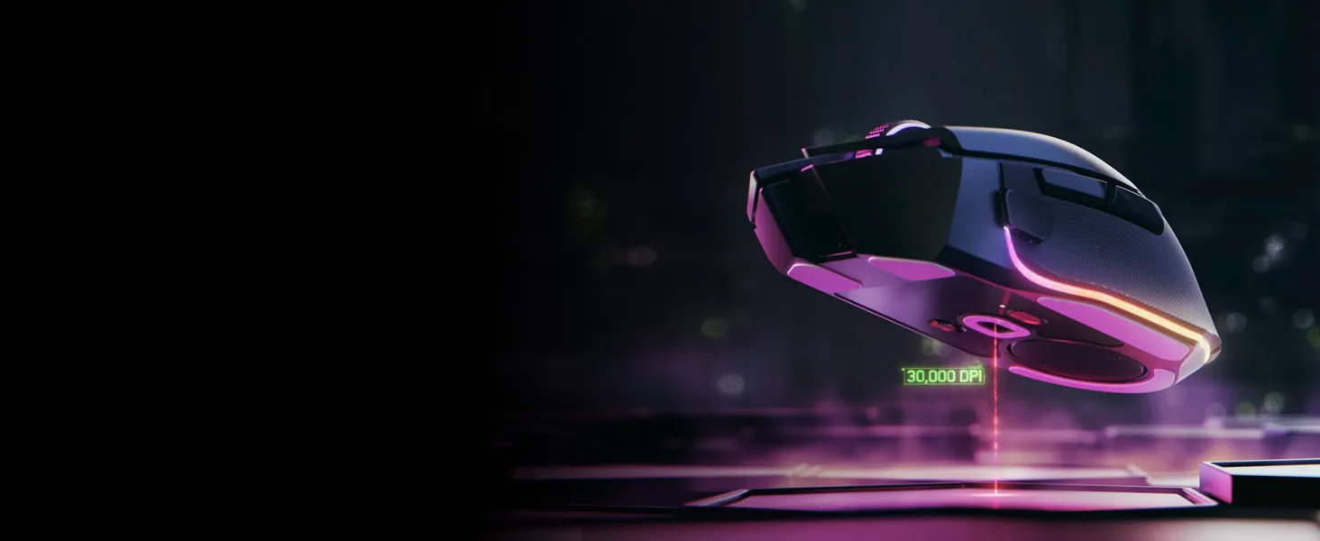 Razer Basilisk V3 Pro Customizable Wireless Gaming Mouse, White overview 5