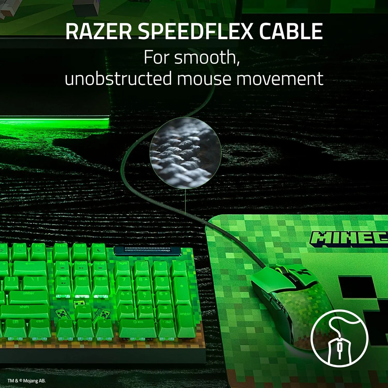 Razer Cobra Wired Gaming Mouse Minecraft Edition (RZ01-04650200-R3M1) overview 6
