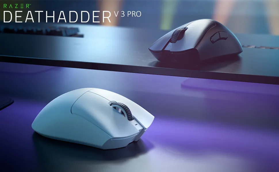 Razer DeathAdder V3 Pro Wireless Gaming Mouse - Black overview 1