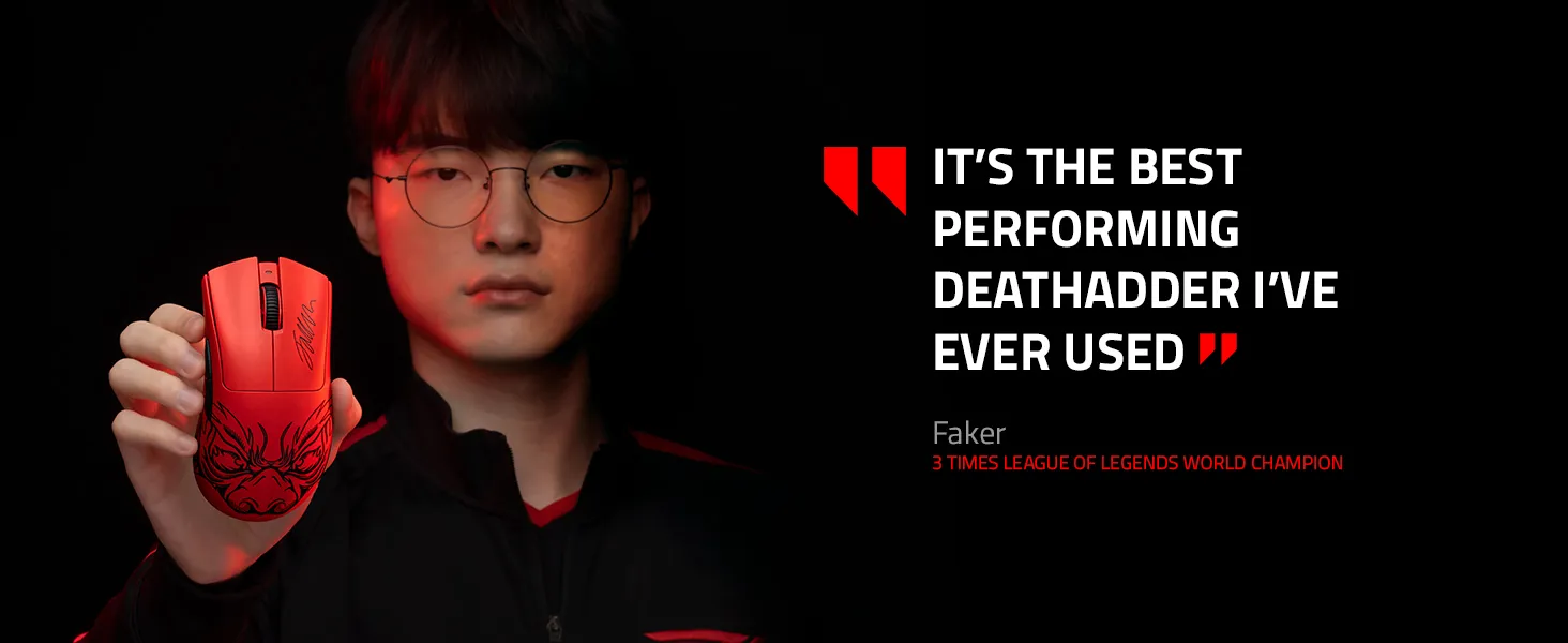 Razer Deathadder V3 Pro Faker Edition Wireless Gaming Mouse overview 2