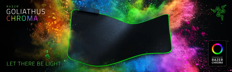 Razer Goliathus Chroma 3XL Black Gaming Mouse Mat overview 1