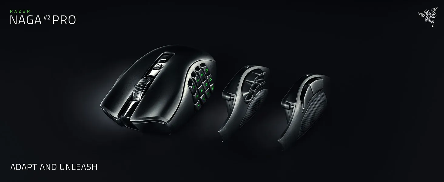 Razer Naga V2 Pro Wireless Gaming MMO Mouse overview 1