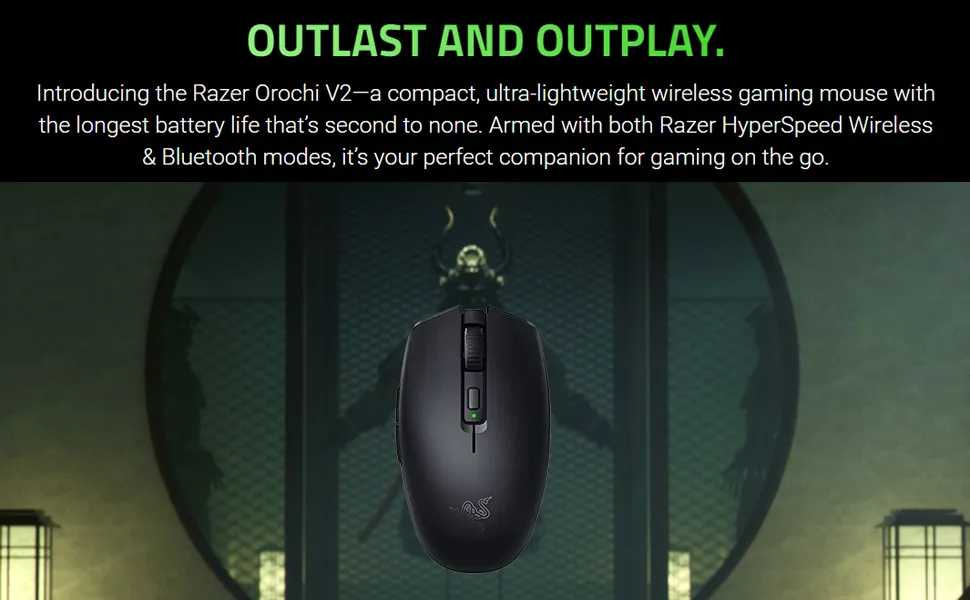 Razer Orochi V2 Wireless Gaming Mouse (Black) overview 2
