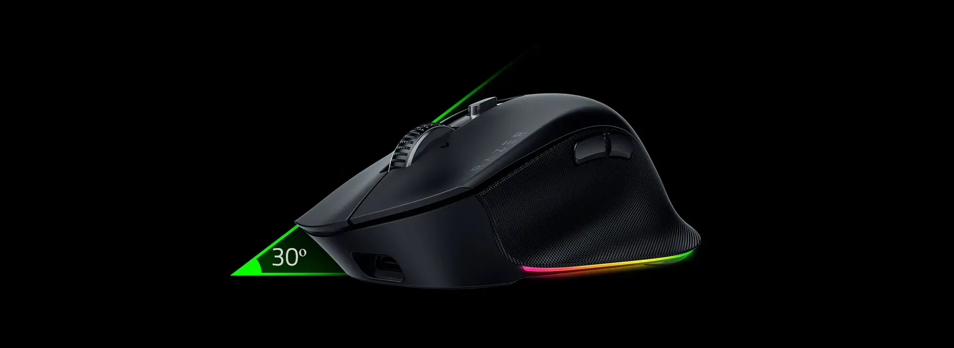 Razer Pro Click V2 Ergonomic Wireless Mouse Black (RZ01-03900100-R3M1) overview 1