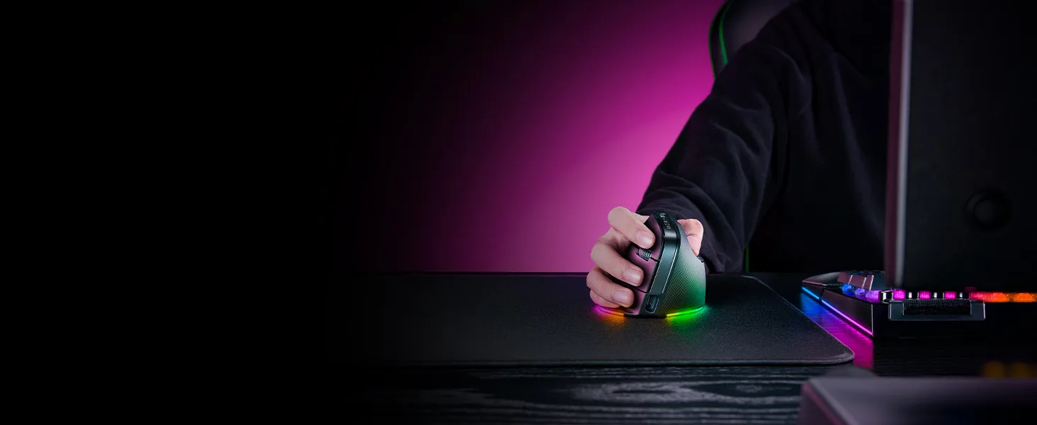 Razer Pro Click V2 Vertical Wireless Mouse (Black) overview 6
