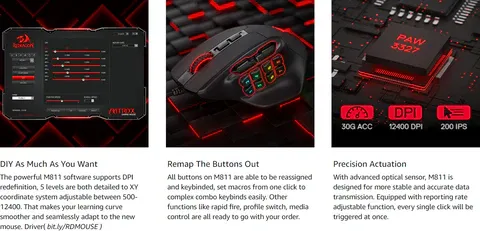 Redragon AATROX ‎M811 RGB Wired Gaming Mouse overview 4