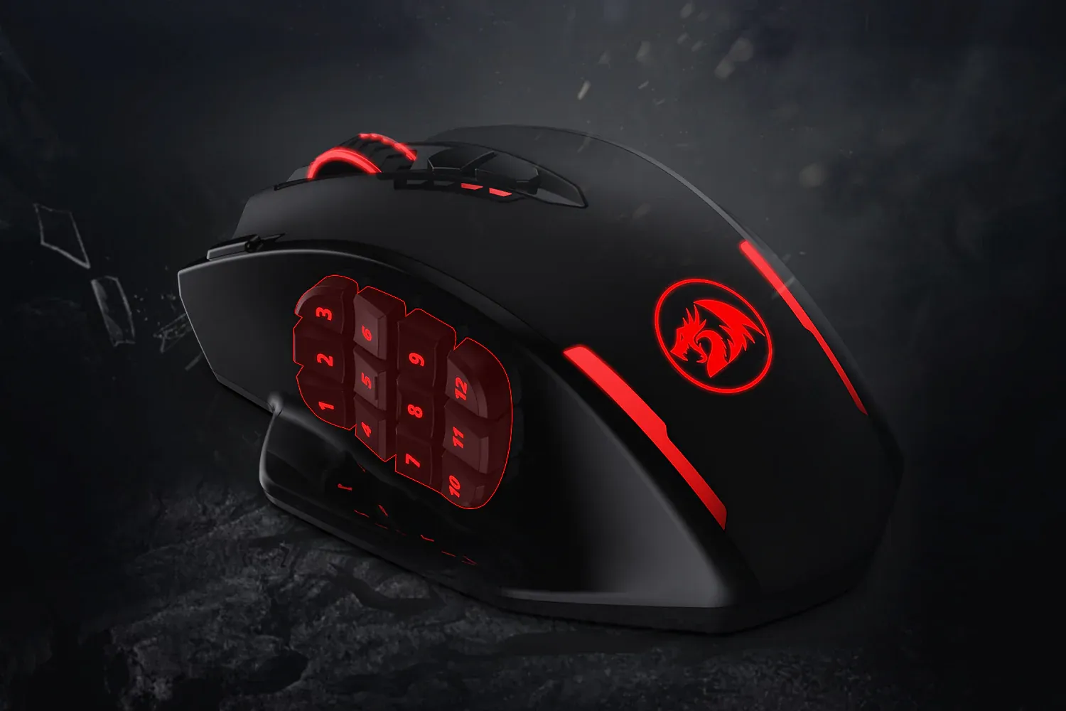 Redragon M913 Impact Elite Wired and Wireless Gaming Mouse (Black) overview 10