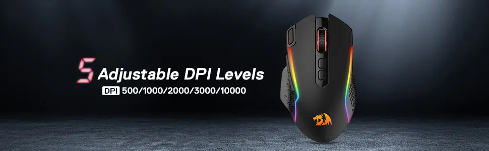 Redragon Taipan Pro M810 Pro RGB Wired And Wireless Mouse overview 2