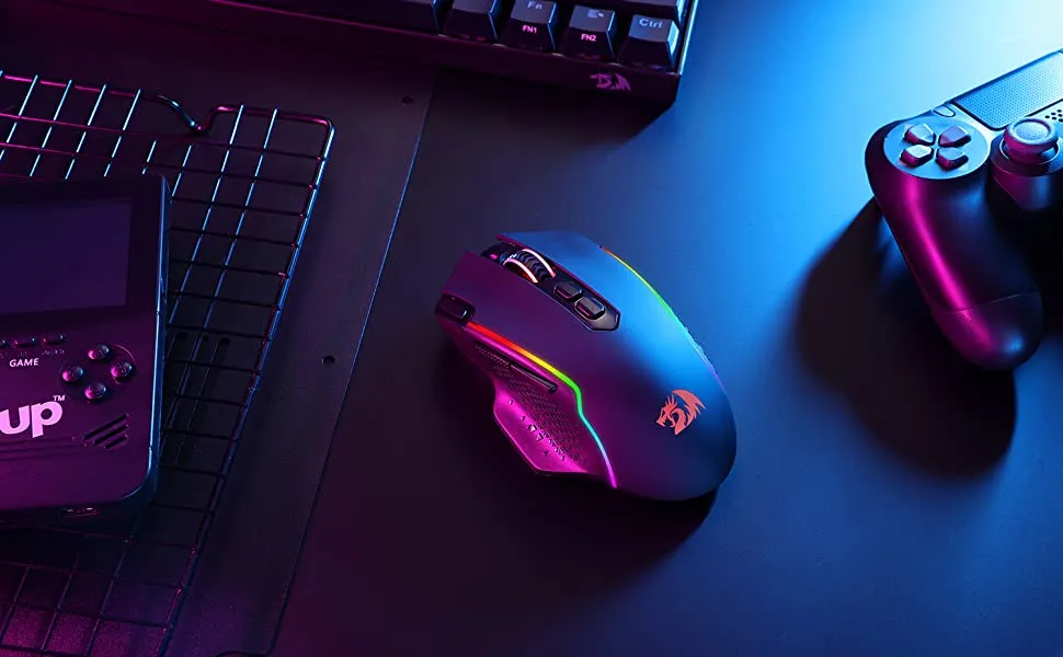 Redragon Taipan Pro M810 Pro RGB Wired And Wireless Mouse overview 3
