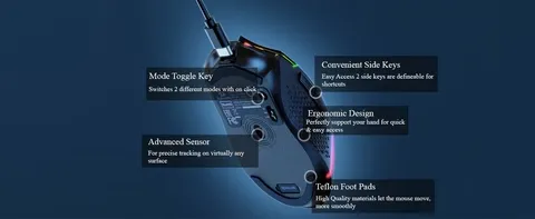 Redragon Trident Pro M693 Wireless Gaming Mouse overview 6