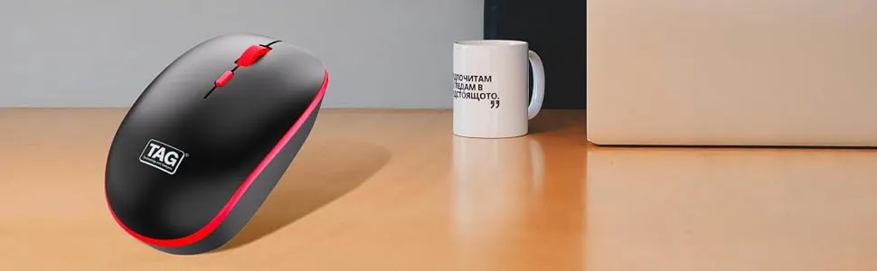 TAG WM500 Wireless Mouse (Black/Red) overview 2