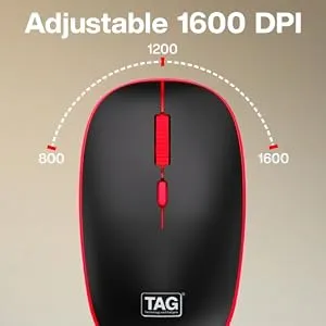 TAG WM500 Wireless Mouse (Black/Red) overview 4