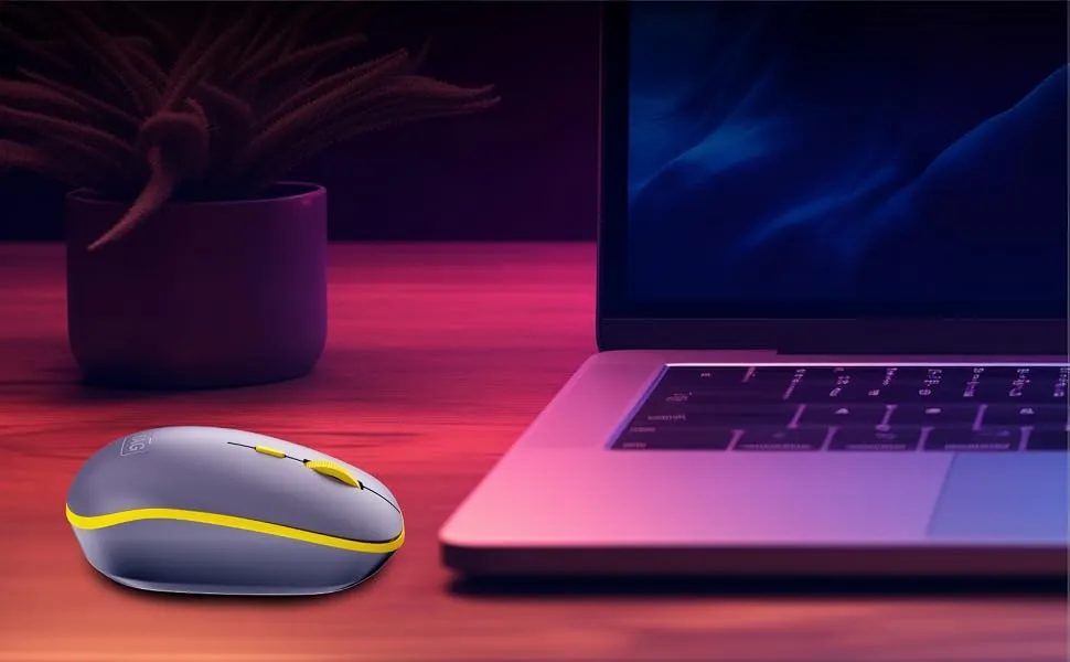 TAG WM500 Wireless Mouse (Grey/Yellow) overview 1