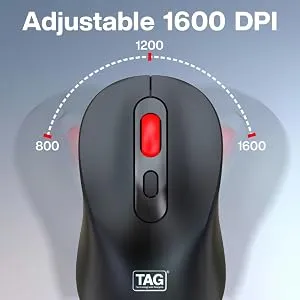TAG WM900 Dual Mode Wireless Mouse (Black/RED) overview 4