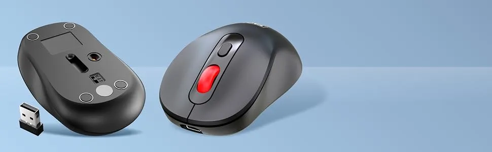 TAG WM900 Dual Mode Wireless Mouse (Black/RED) overview 6