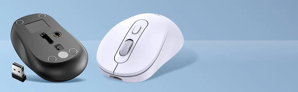 TAG WM900 Dual Mode Wireless Mouse (White/RED) overview 6