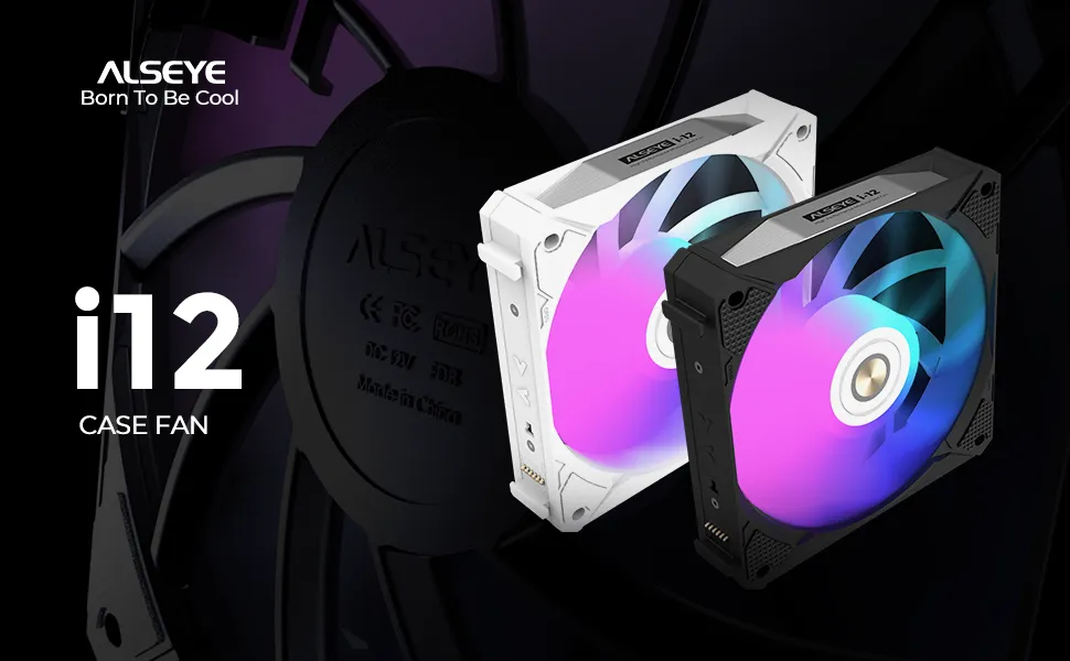 ALSEYE Infinity i12 120mm PC Case Fan (White) overview 1