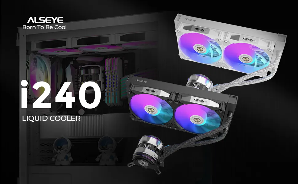 ALSEYE Infinity i240 CPU Liquid Cooler (White) overview 1