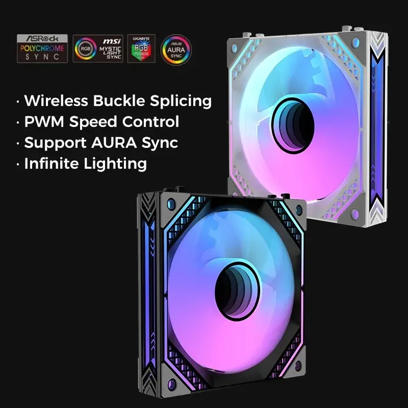 ALSEYE MIRROR III 120mm 3in1 Interlocking Case Fan Kit (Black) overview 1