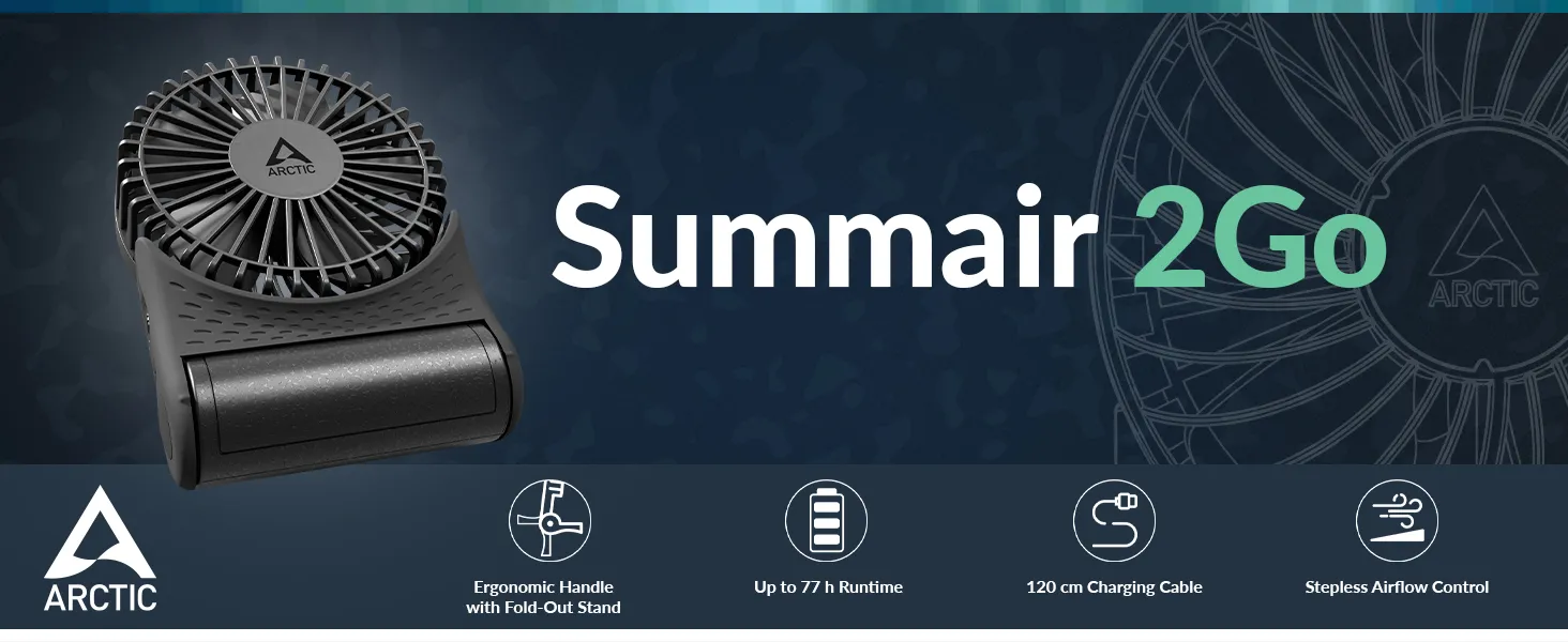 ARCTIC Summair 2Go (Black) overview 1